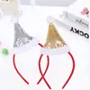 Jiuzhou Hao - Diadema navideña con lentejuelas, accesorio para el cabello, para fiestas navideñas