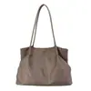 Bolsa de Tecido de Nylon Simples de Grande Capacidade Transfronteiriça com Cordão Bolsa de Ombro Feminina 2026 Nova Versátil para o Trabalho Bolsa de Ombro Único Bolsa Grande