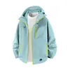 Chaqueta Estilo Pareja para Hombre, Sencilla, Moderna, Casual, con Capucha Floral, Chaqueta de Montañismo Outdoor para Pareja de Alta Calidad