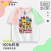 Camiseta de Manga Curta Sprunki Rhythm Box Algodão Meninos Verão Meninos Roupas de Verão para Crianças Roupas para Crianças