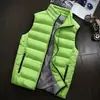 Nuevo chaleco de algodón plumón para hombre, joggers de moda para otoño e invierno, chaqueta chaleco engrosada y cálida para hombre