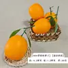 Fruta de Naranja Real, Naranja Navel, Modelo de Fruta Falsa, Pieza Decorativa para Escena de Gabinete, Exhibidor de Frutería