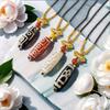 Pulsera Antigua de Ágata Dzi Estilo Tibetano, Pulsera Auténtica de Nueve Ojos Dzi, Joyería Original Estilo Étnico para Hombres y Mujeres, Estilo Pareja