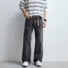 2026 Verano Retro Americano de Moda Marca Americana Calle Alta Holgados Negros Casuales Caída Rectos Pantalones Seda de Hielo