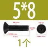 Tornillo de cabeza avellanada hexagonal de alta resistencia grado 12.9, tornillo de cabeza avellanada hexagonal niquelado negro grado 10.9, perno, tornillo M4