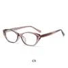 Nuevas gafas de alta gama elegantes, de cara lisa, estilo influencer, con bloqueo de luz azul, listas para graduación, de propionato TR, tipo pin, planas
