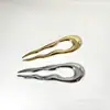 Horquillas en forma de U Europeas y Americanas, Horquillas de Aleación de Alta Gama para la Parte Trasera de la Cabeza, Elegantes Horquillas para Moños para Mujeres, En Stock