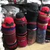 Procesamiento de sombrero de lana de cachemira para mujer 6 piezas por arriba