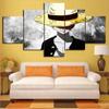 Animación de dibujos animados de cinco enlaces de alta definición personalizada Luffy tienda en casa estudio oficina decoración de tienda pintura en aerosol