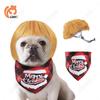 Nova peruca para animais de estimação cocar para gatos e cães com franja bob cosplay adereços pet engraçado engraçado acessórios para o cabelo