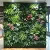 Decoración de pared de fondo anti-decoloración planta artificial pared pared de plantas verdes balcón flores falsas césped de plástico escaparate tienda decoración