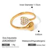 Anillos Jieding Europeos y Americanos de Zirconia para Mujer, Joyería de Acero de Titanio que no se decolora, Sensación de Lujo Ligero de Alta Gama, Accesorios Transfronterizos de Acero Inoxidable