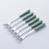 Tazas de Almacenamiento de Tenedores de Fruta de Cerámica de Lujo Ligero Alto Valor de Color Juego de Cubiertos de Acero Inoxidable Tenedor de Fruta Tenedor de Mesa para el Hogar