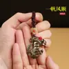 Colgante de Vela Suave de Cobre Sólido Llavero de Barco Dragón de Latón Retro Adorno Pequeño Año del Zodiaco Artículo Pequeño de Cobre