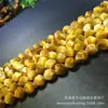 Joyería Qin Pei Al por Mayor Piedra Ojo de Tigre Dorada Gema Facetada Cuenta Producto Semiacabado Tamaño 10 mm Joyería Accesorios DIY