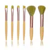 Versión Mini Transfronteriza de Set de Maquillaje de 6 Piezas, Pincel para Sombras de Ojos de Cerdas Suaves, Pincel para Rubor, Herramientas de Belleza Portátiles para Principiantes