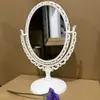 Espejo de Maquillaje, Espejo de Tocador para el Hogar, Espejo de Escritorio Giratorio de Doble Cara Tipo Princesa, Espejo de Escritorio para Dormitorio de Estudiantes, Espejo de Maquillaje para Niñas