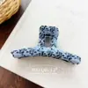Pinza para el Cabello de Tweed Estilo Coreano de Alta Gama, Elegante Pasador de Tweed Colorido para Recogidos en la Parte Trasera de la Cabeza, Pinza de Tiburón Accesorios para el Cabello