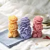 Molde de Silicona para Vela Pilar de Rosa en Stock Vela Blanca Perfumada Molde de Flor Pilar DIY Día de San Valentín
