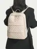 Mochila nueva de tela Oxford 2026 para mujer, con patrones de diamantes bordados, gran capacidad, adecuada para mamás, viajes y uso casual versátil