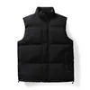 Chaleco cálido cortavientos con forro polar para hombre, nuevo para otoño e invierno, chaqueta de algodón casual con cuello alto, chaleco abrigo para hombre de talla grande