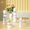 Nuevo Set de Botellas de Vidrio para Cuidado de la Piel con Hombro Retorcido Botella Dispensadora de Crema 50g Botella con Bomba de Presión para Loción 120ml