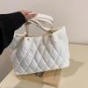 Bolso Tote de Moda de Gran Capacidad 2024 Nuevo Otoño e Invierno Popular Romboidal Bolso Grande Bolso de Hombro para Mujer de Alta Gama Estilo Occidental