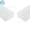 Extrusión de Perfiles Plásticos de Forma Especial de PVC Moldeo Tubo de Empaque Digital Ic Tubo Cuadrado Transparente Tubo de Empaque Antiestático de Plástico