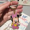 Fabricante Procesamiento Personalizado Llavero Metálico de Mickey Mouse Colgante para Coche de Aleación de Zinc Llavero de Pareja para Colgar en Bolso