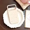 Adequado para Apple 18Promax Bolinhas Desenho Animado Coração Urso Coelho Suporte Flip iPhone Celular Capa Rígida e Macia Personalização