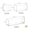 Caja de Almacenamiento de Escritorio, Cajón de Cocina con Compartimentos Integrados, Acrílico Transparente, Forma Rectangular Estrecha, Adecuado para Cosméticos y Estaciones de Trabajo