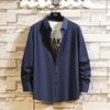 Camisa británica para hombre nueva al por mayor otoño e invierno 2024 Amazon camisa de manga larga de moda para hombre multicolor
