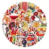 50 Pegatinas de Bomberos Graffiti Transfronterizos Impermeables para Cuaderno Pegatinas para Patineta Recompensa de Jardín de Infancia Pegatinas Cognitivas para Niños