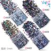 Amazon Nail Art Set 12 Cores Laser Misto Nail Polish Glue Nail Art Sequins Açafrão em Pó Nail Art Joias Drill