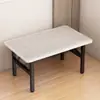 Mesa Baja Plegable, Mesa Cuadrada Simple para Exteriores, Mesa de Comedor para Casa de Alquiler y Dormitorio, Mesa Pequeña de Piso para Montaje de Puesto, Mesa de Comedor Rectangular