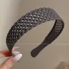 Diadema retorcida fresca y elegante, de lujo ligero para mujer, adecuada para el uso diario en primavera y verano, diadema de ala ancha, dulce accesorio para el cabello estilo coreano