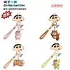 Chaveiro Autêntico de Pelúcia Série Animal Crayon Shin-Chan Desenho Animado Fofo Pingente de Mochila Presente Criativo
