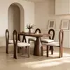 Mesa de comedor retro de madera maciza de segunda mano para sala de estar en casa, mesa de comedor de madera de fresno para comer junto a la pared, mesa de isla, mesa y sillas de comedor de restaurante