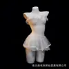 Lingerie Noturna com Estilo Sexy e Puro, Saia Tutu de Renda de Um Ombro, Saia Curta Borboleta Estilo Princesa Sonhadora