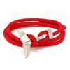 Simples Novo Milan Line Estilo Oceano Cauda de Baleia Pulseira Distintiva Versátil Ano da Vida Casal Trançado Cordão Vermelho