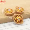 Cesta Tejida Serie de Pasteles y Pan Juguete Alimentario Pegamento de Crema Pegajosa DIY Cabeza de Resina Funda para Teléfono Colgante Materiales Hechos a Mano