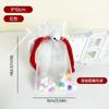 Bolsa de Neceser Grande Labubu, Bolso para Primeros Pasos de Bebé, Bolsa Transparente de PVC para Exhibición de Muñecos, Bolsa de Almacenamiento con Colgante de Muñeco