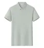 Camisa tipo polo de nailon de color liso, ropa de trabajo hecha a medida para hombres, camiseta de manga corta fina de verano, empresa de ropa de fábrica con logo impreso