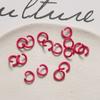 Chaveiro Anel de Chaveiro Cor Macaron Livro Vermelho Pequeno Fivela de Pendurar Anel Aberto 8mm Material para Acessórios de Joias DIY Venda por Atacado