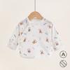 Roupas para recém-nascidos outono classe a algodão puro blocos de construção roupa de meio corpo top infantil roupas para Lua Cheia roupa de monge