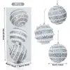 Bolas de Espuma Pintadas Creativas de Nuevo Modelo Navideño Transfronterizas 8cm Bolas de Navidad Decoraciones para Árbol de Navidad Colgantes de Bola de Polvo Pegajoso
