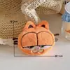 Pingente de Pelúcia Fofo de Desenho Animado do Garfield, Boneco de Gato Gordo Engraçado, Pingente de Boneco Chaveiro para Mochila de Estudante