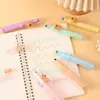 Parche de Resina de Capibara Bolígrafo Fluorescente Tres en Uno Dibujo Animado Bolígrafo de Tres Colores para Diario Bolígrafo Atractivo de Premio para Niños Papelería