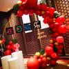 Arco redondo de hierro para comercio exterior transfronterizo, accesorios para bodas, soporte para arco de globos, decoración de fondo para bodas, estilo hebilla