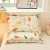 Fundas de almohada de algodón para uso doméstico, almohadas individuales y dobles, protección para el cuello, núcleo de almohada para ayudar a dormir, par de fundas de almohada, cubiertas para núcleo de almohada